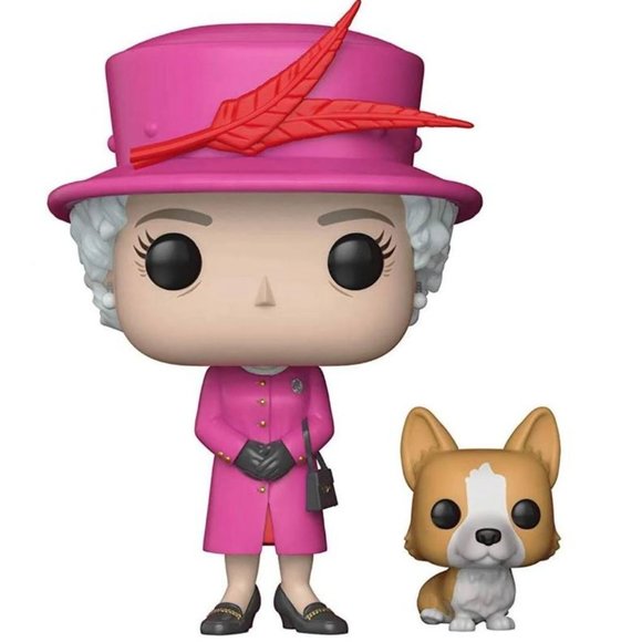 Pair of Beloved Funko Pop! Royal Family-Funko Pop Queen Elizabeth II #01 ENGLAND - Picture 10 of 12